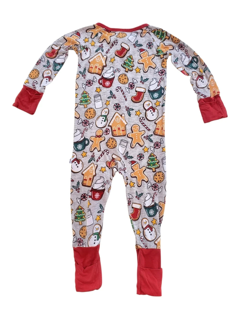 Little Sleepies Zipper Pajamas Holiday Treats Baby 6-12 Months